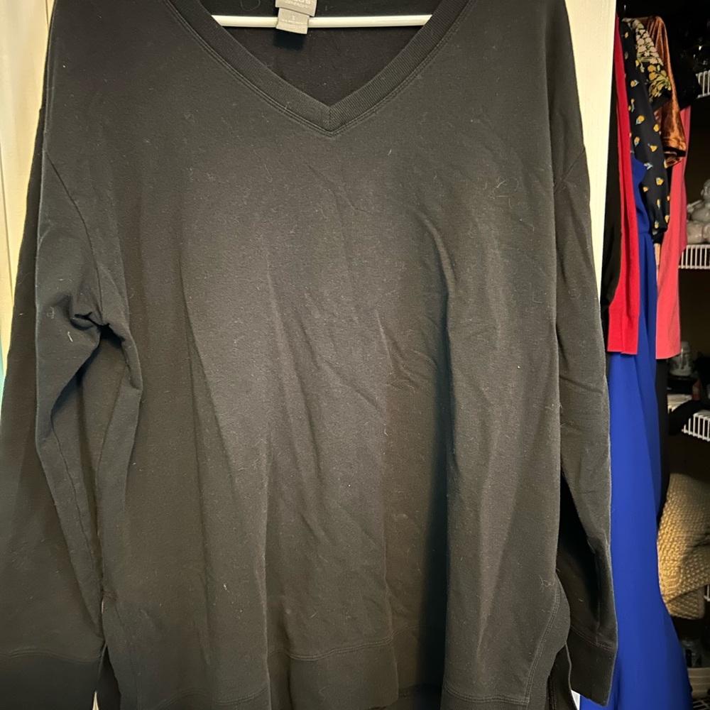 Chico's Classic Black V-Neck Sweater